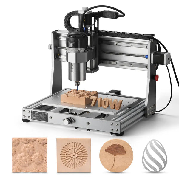 3020-PRO Ultra Desktop CNC Router, 710W Spindle for Metal Carving