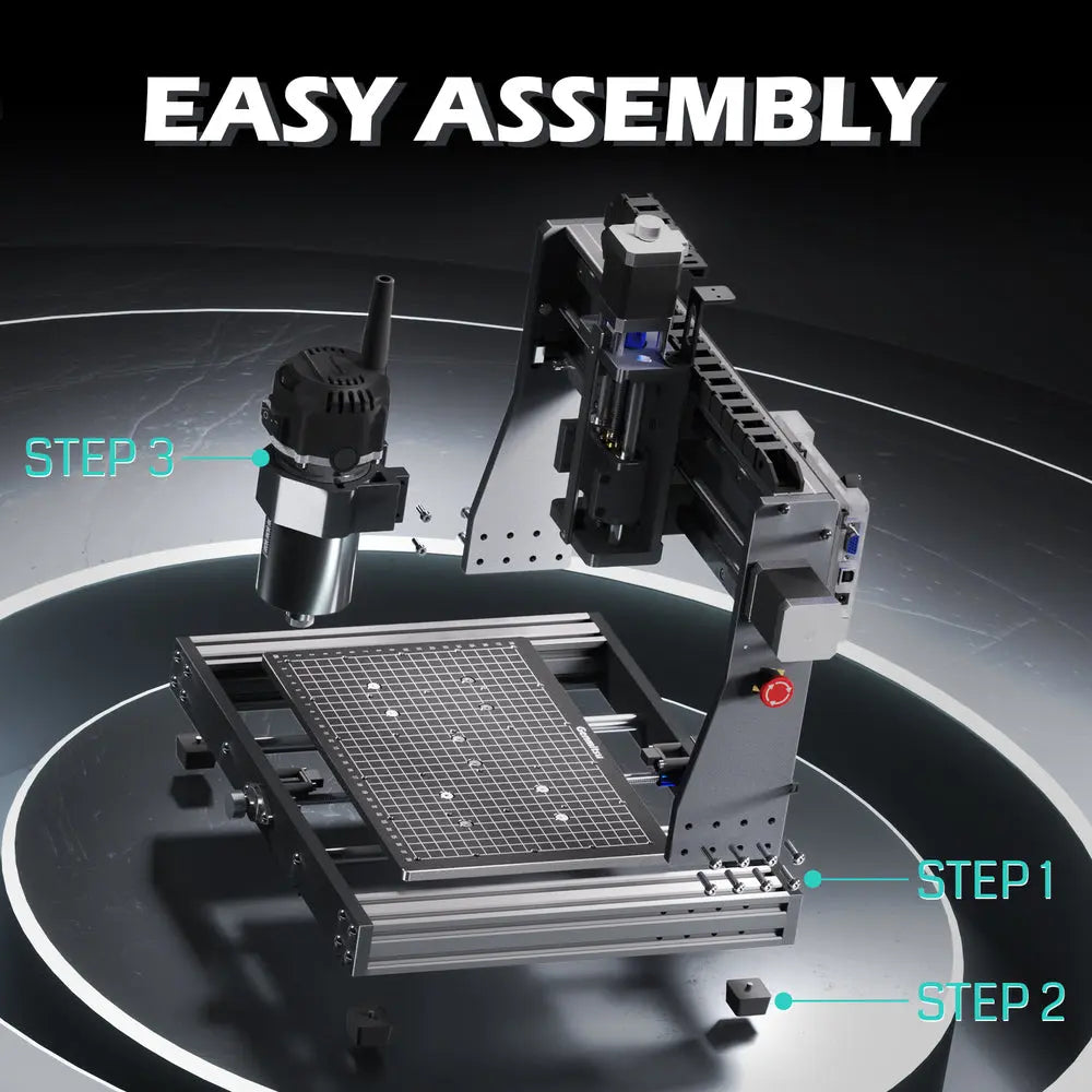 3020-PRO Ultra Desktop CNC Router, 710W Spindle for Metal Carving 3020-PRO Ultra Desktop CNC Router, 710W Spindle for Metal Carving