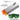 Laser module with cooling fans and laser safety glasses on a white background